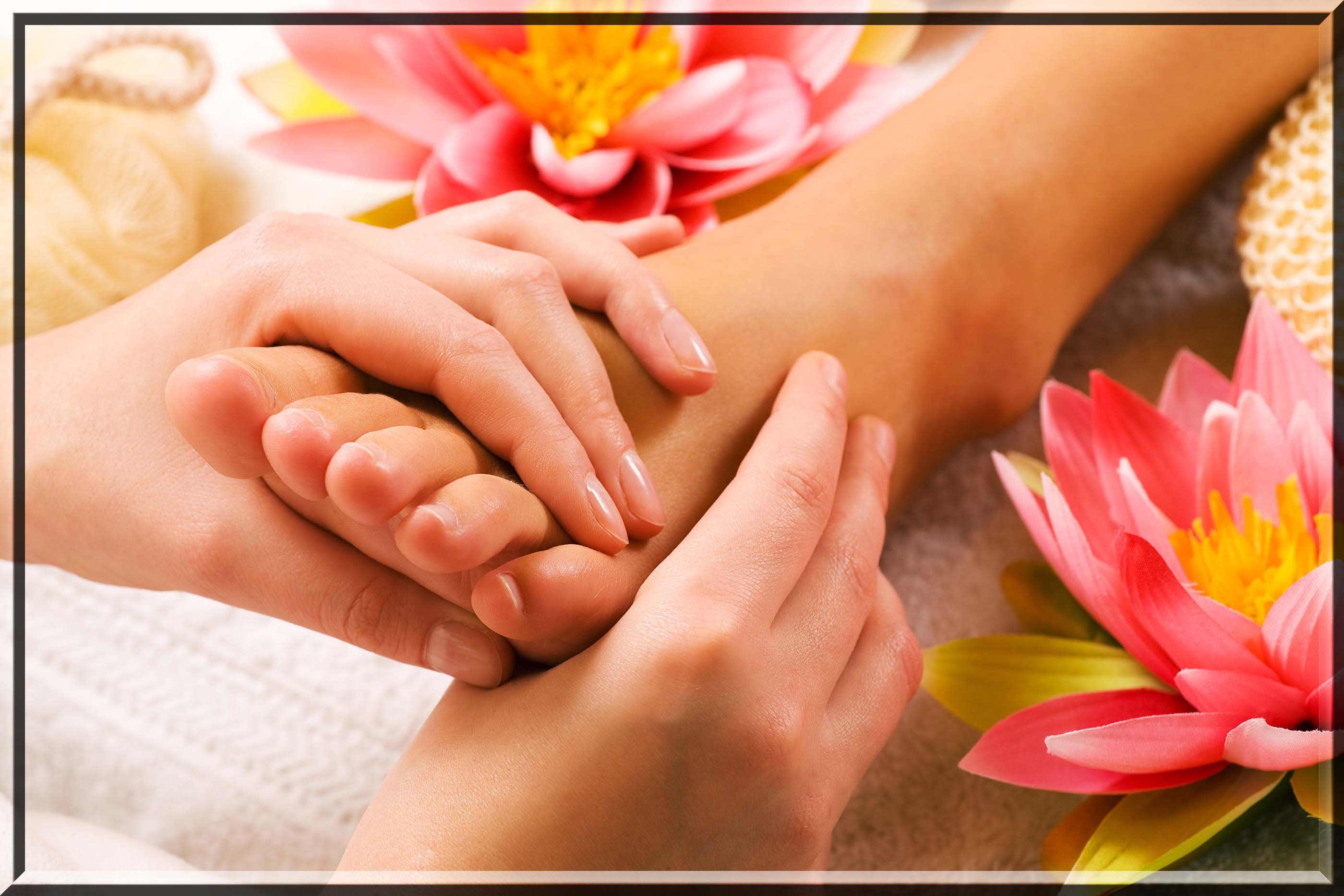 Foot massage at Stormking Spa Mt Rainier - part of womens spa packages