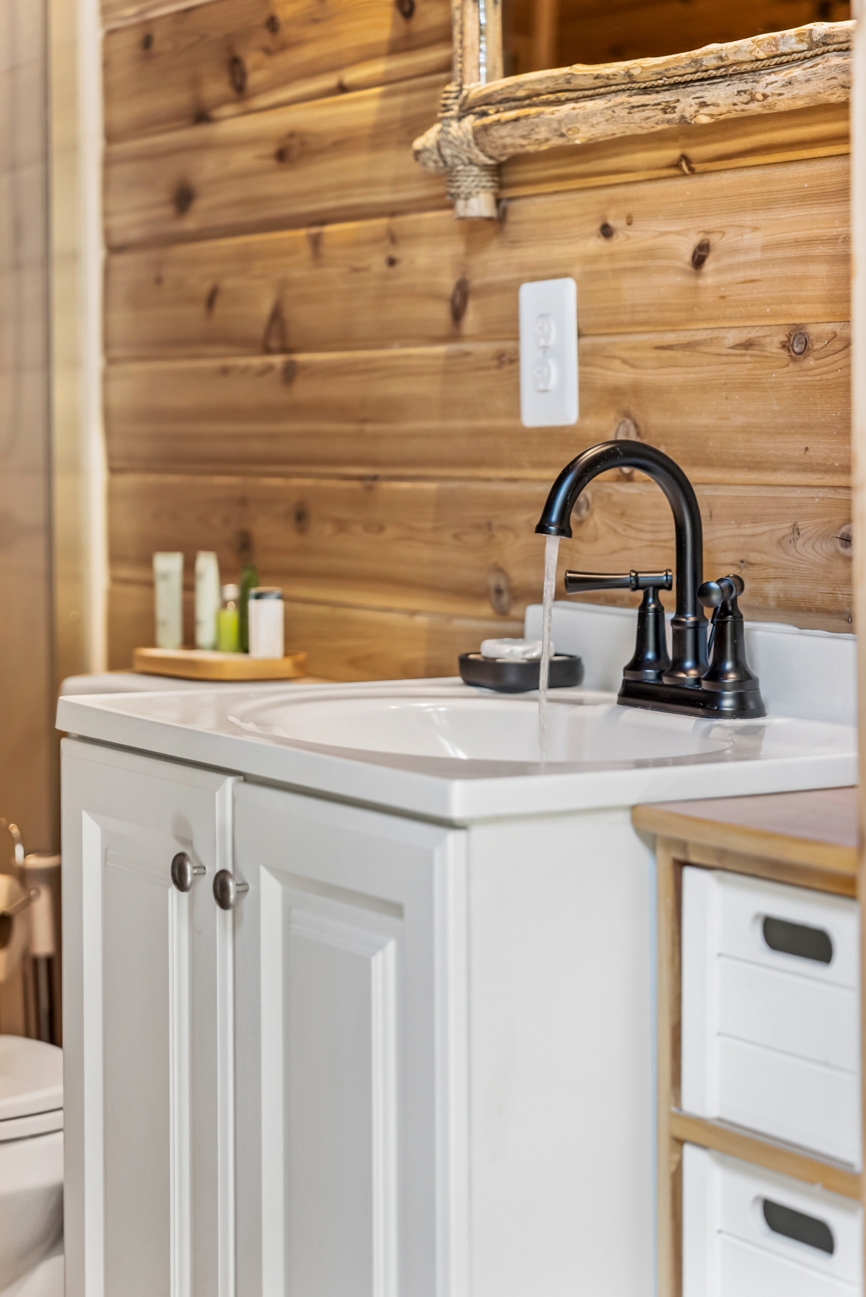 eagle cabin at mt rainier bathroom photo