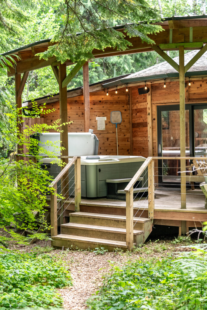 wolf cabin with hot tub photo 2