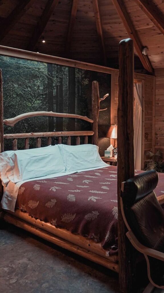 bear cabin king size bed photo 1