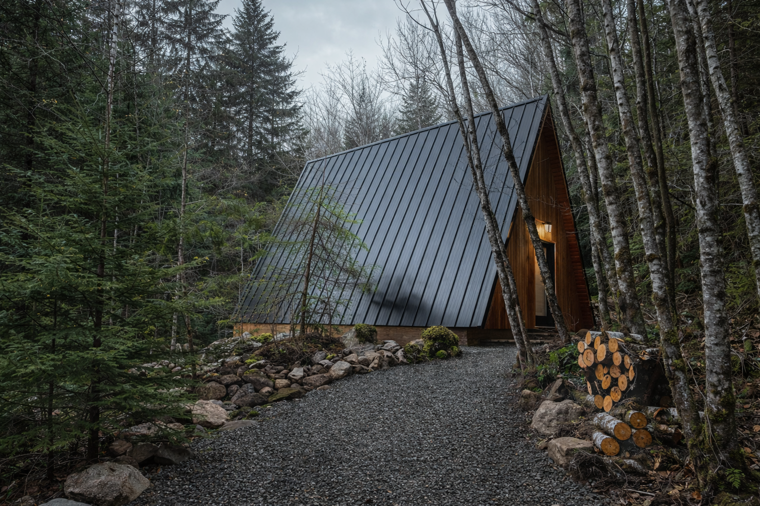 Private wooden cabins