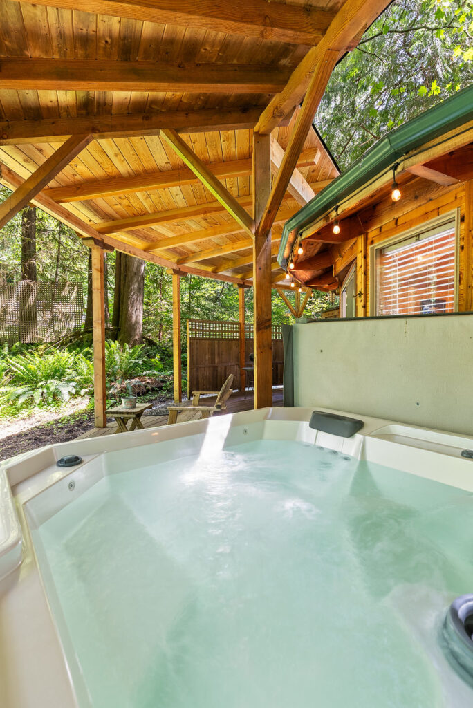 Heron Cabin at Mt Rainier hot tub photo 3